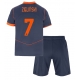 Inter Milan Piotr Zielinski #7 Replike Rezervni Dres za djecu 2025-26 Kratak Rukav (+ Kratke hlače)